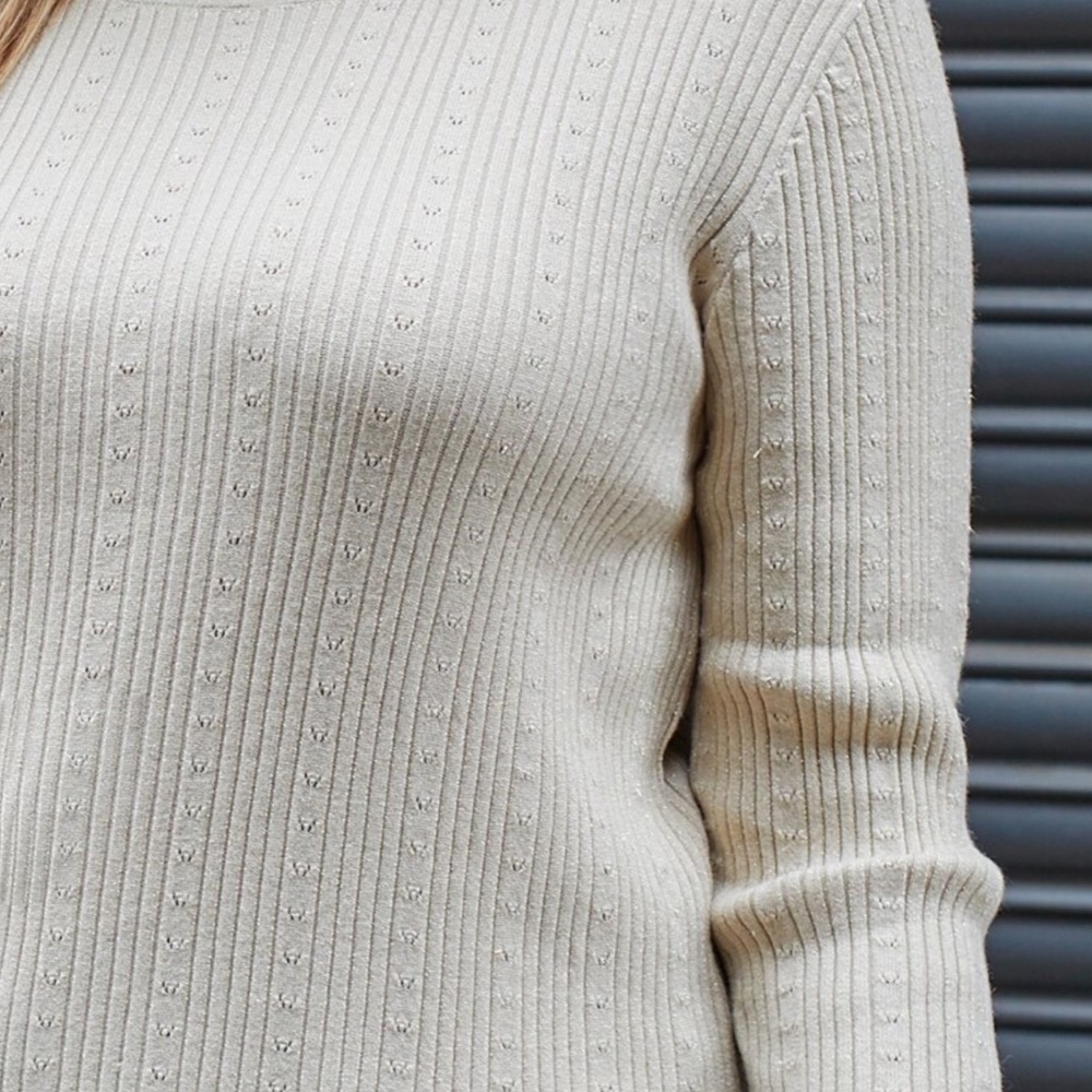 Plus Size Ribbed Knit Sweater - Picture 4 of 4